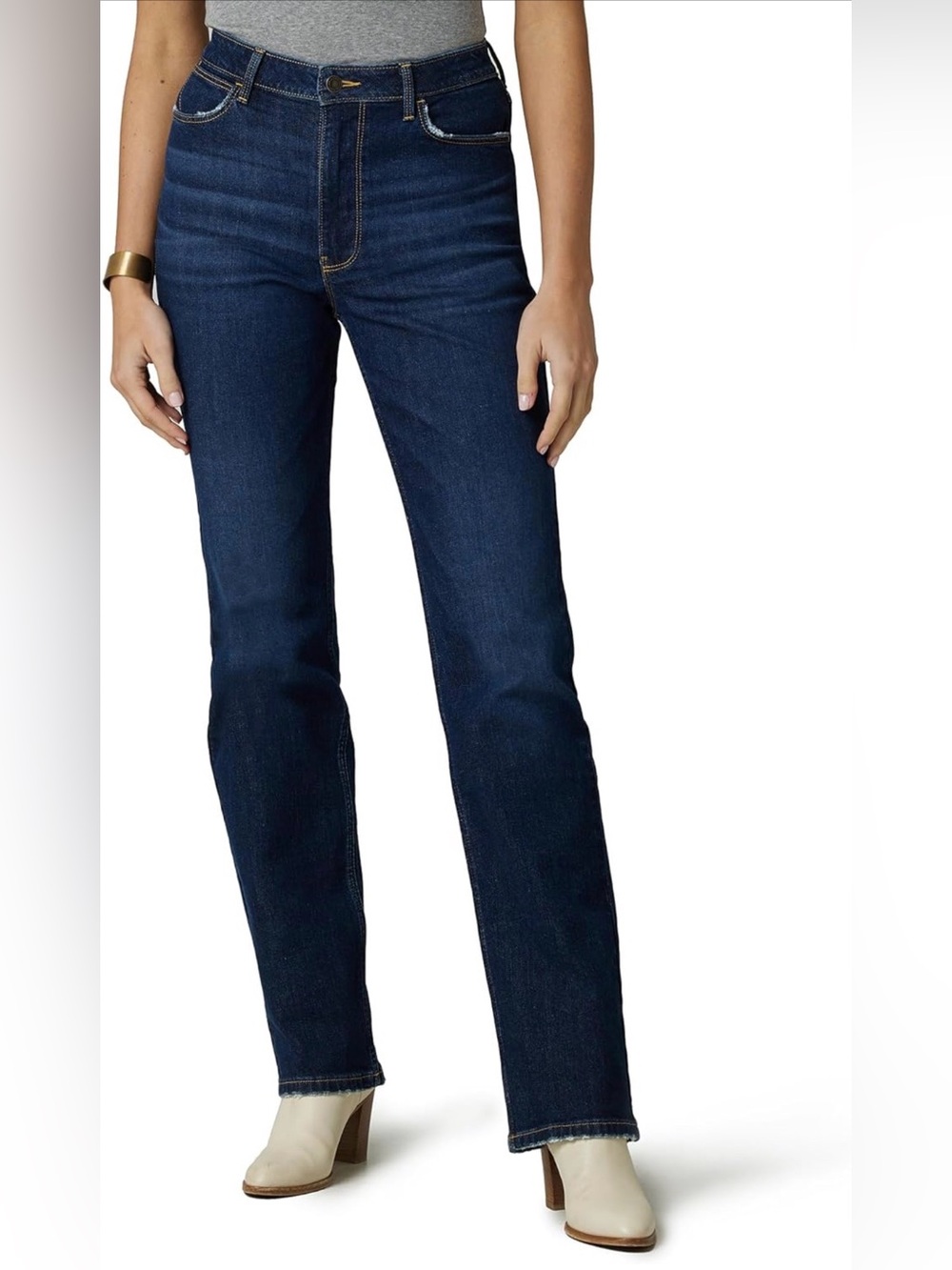 Wrangler High Rise True Straight Fit Jean Berry Dark NWOT Size 10 - Picture 3 of 8
